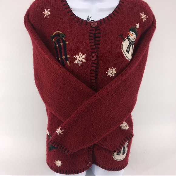 Croft and barrow large Christmas sweater Flaws - Picture 5 of 8